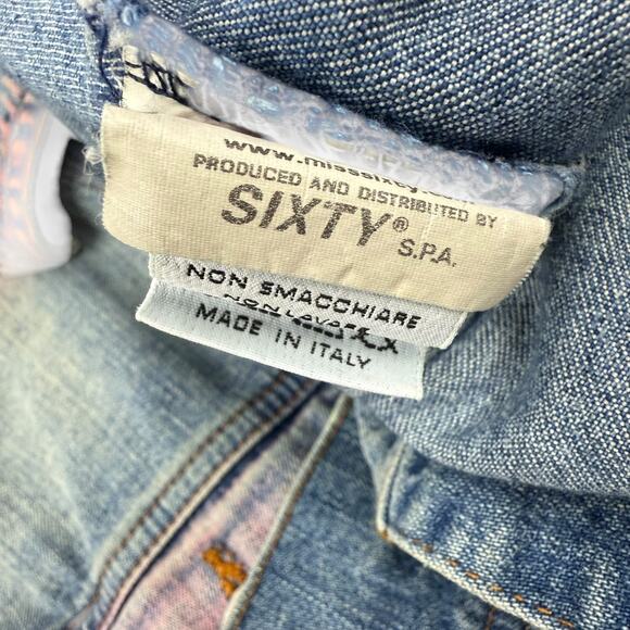 90's MISS SIXTY ITALY fitted pink wash denim jacket - Picture 12 of 16